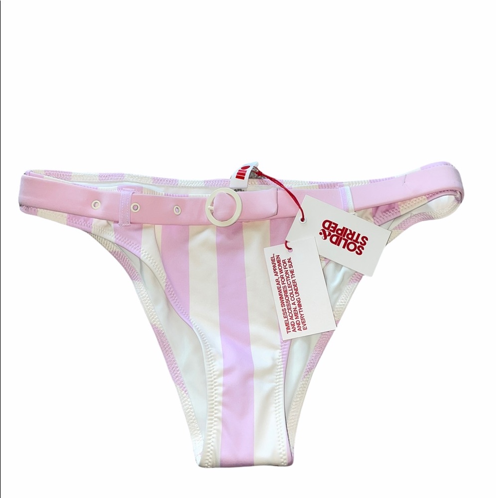 NWT Solid & Striped Rachel Belted Bikini Bottom